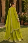 Mirza By Mrudangi Chinon Silk With Embroidery Work Plazzo Suits